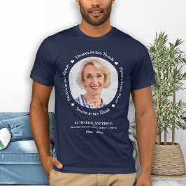 Camiseta Personalizado Para Sempre Em Nossos Corações Foto 