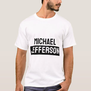 Camiseta Personalizado Personalizado Preto Branco Simples E