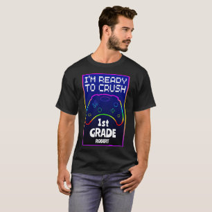 Camiseta Personalizado Pronto para Esmagar De Volta à Escol