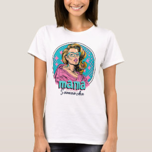 Camiseta Personalizado Retro Mama Pop Art (8)