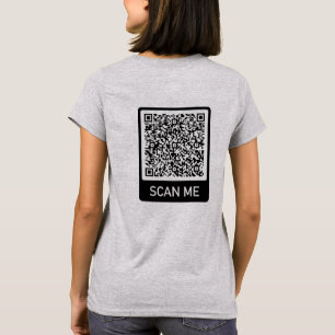 Camiseta Personalizado Sua Verificação de Código QR Informa