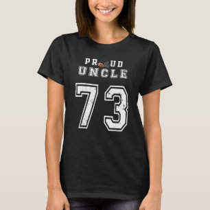 Camiseta Personalizado Tio de Futebol Orgulhoso Número 73 P