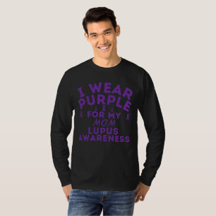 Camiseta Personalizado Uso Roxo Para a Conscientização do L