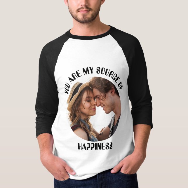 Camiseta Personalizado Você É Minha Fonte De Foto De Felici (Frente)