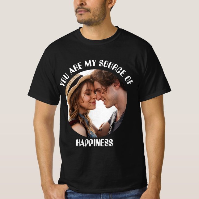 Camiseta Personalizado Você É Minha Fonte De Foto De Felici (Frente)