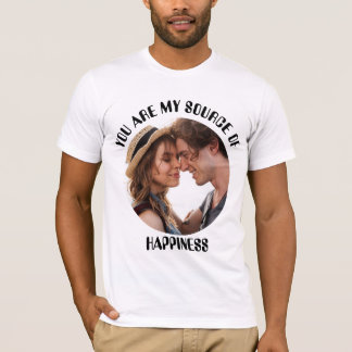 Camiseta Personalizado Você É Minha Fonte De Foto De Felici