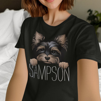 Camiseta Personalizado Yorkie Yorkshire Terrier Dog Name