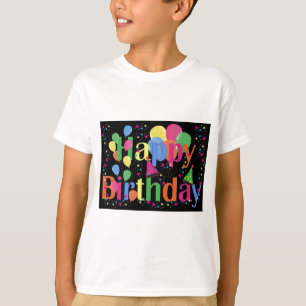 Camiseta Personalizar a arte de celebração de Festas de ani