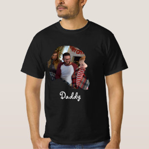Camiseta Personalizar a foto de forma do Papai Noel da famí