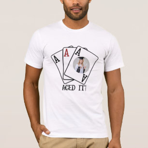 Camiseta Personalizar a Foto de Graduação da Família Aced I
