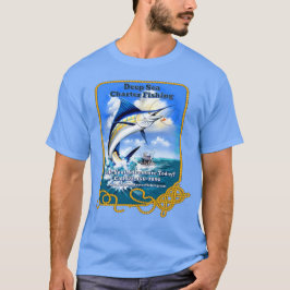 Camiseta Personalizar a frota de pesca desportiva do Oceano