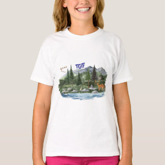 Camiseta Personalizar a vida selvagem alta das montanhas