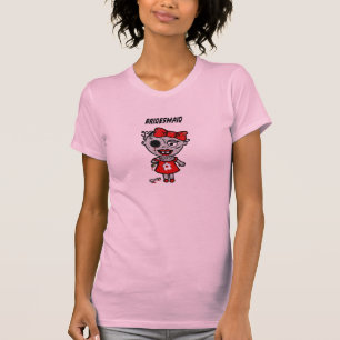 Camiseta Personalizar acessórios do noivo de noiva de casam