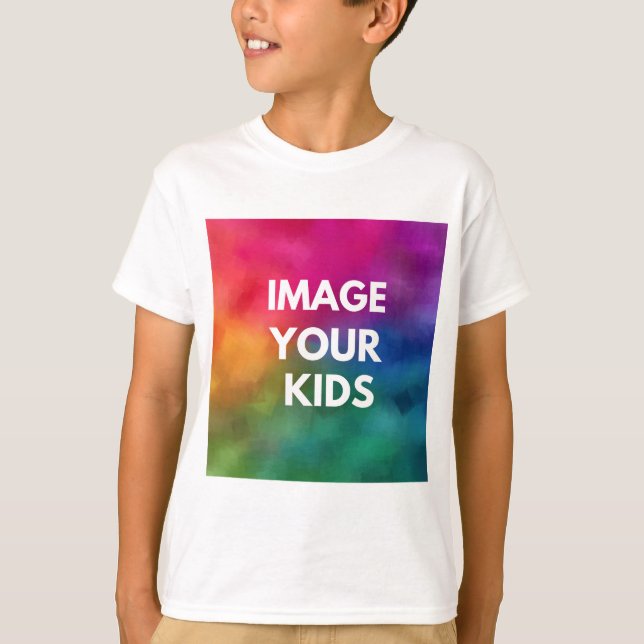 Camiseta Personalizar Adicionar imagem aos seus filhos Mode (Frente)
