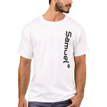 Personalizar Adicionar seu Nome t-shirt branca de