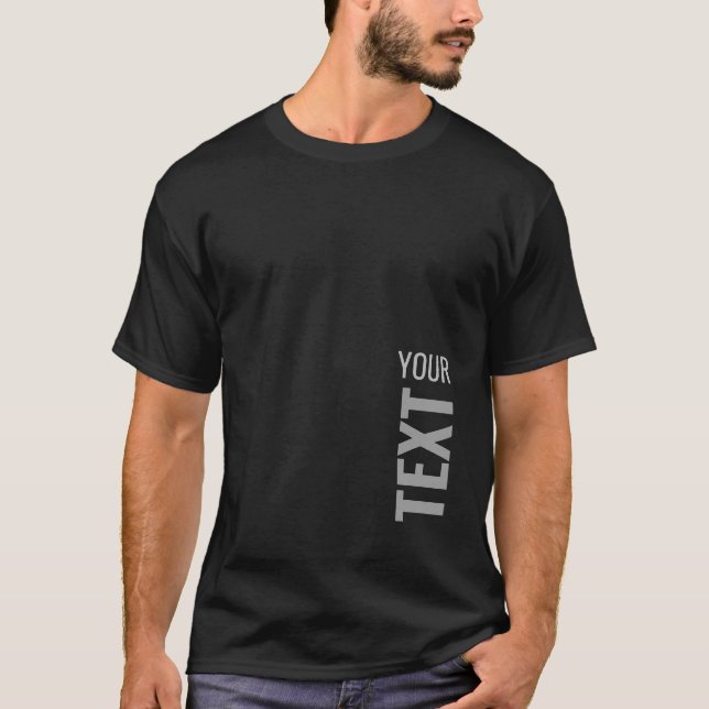 Camiseta Personalizar adicione seu texto aqui Modelo básico (Frente)