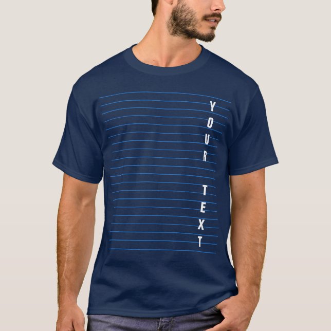 Camiseta Personalizar Adicione Seu Texto Aqui Modelo Mens B (Frente)