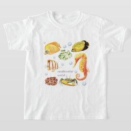 Camiseta Personalizar as algas marinhas submarinas