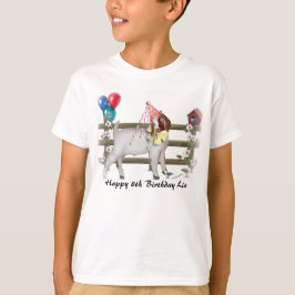 Camiseta Personalizar Boat Kid Birthday Shrt Adorável