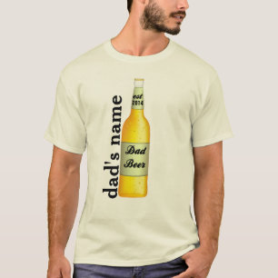 Camiseta PERSONALIZAR cerveja de Pai de Dia de os pais com