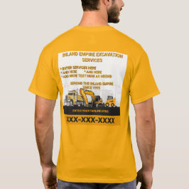 Camiseta Personalizar Construtor Geral de Escavação Constru