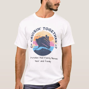 Camiseta Personalizar cruzeiro da família Sunset