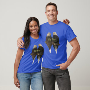 Camiseta Personalizar Duas Águias Prestes A Voar Camisa-T