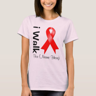 Camiseta Personalizar Eu Caminho Pela Consciência Da AIDS