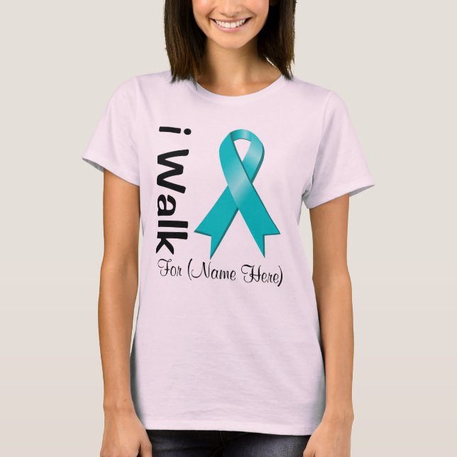 Camiseta Personalizar Eu Caminho Por Consciência PCOS (Frente)