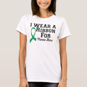 Camiseta Personalizar Eu Visto uma Faixa Verde Esmeralda