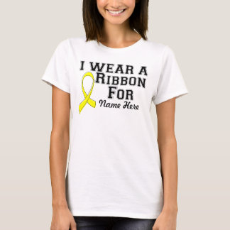 Camiseta Personalizar Eu Visto uma Fita Amarela