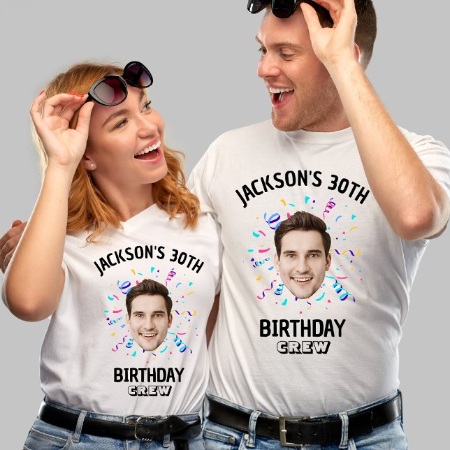 Camiseta Personalizar face 10º 20 30 40º aniversário da 50ª (Criador carregado)