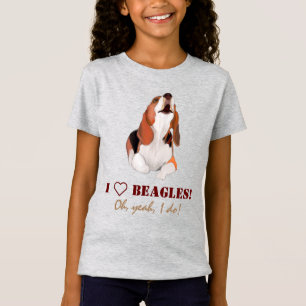 Camiseta Personalizar I Love Beagles T-Shirt