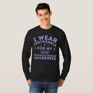 Camiseta Personalizar I Veste Cancer de estômago Periwinkle