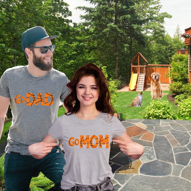 Camiseta Personalizar ir mãe basquete (Criador carregado)