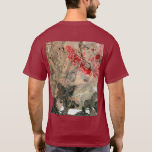 Camiseta Personalizar Modelo de Cor Vermelha Abstrato