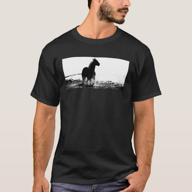 Camiseta Personalizar Modelo moderno de Pop de Horse em Exe (Frente)