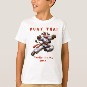 Camiseta Personalizar Muay Tailandês Artes Marciais Nome Da