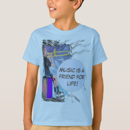 Camiseta Personalizar Música Trombone É Amigo Da Vida! T