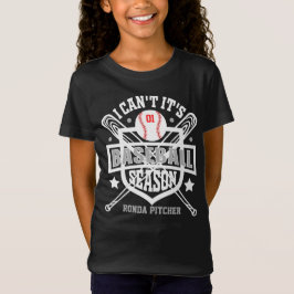 Camiseta Personalizar Não Posso É Temporada de Beisebol Núm