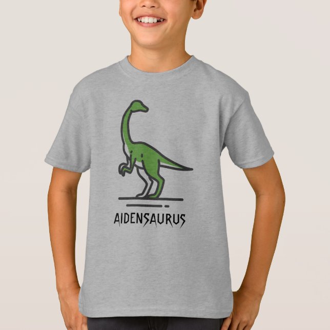 Camiseta Personalizar Nome do Dinossauro (Frente)