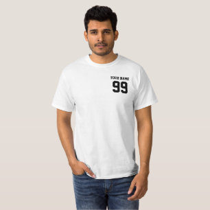 Camiseta Personalizar Número de Nome Esporte Personalizado