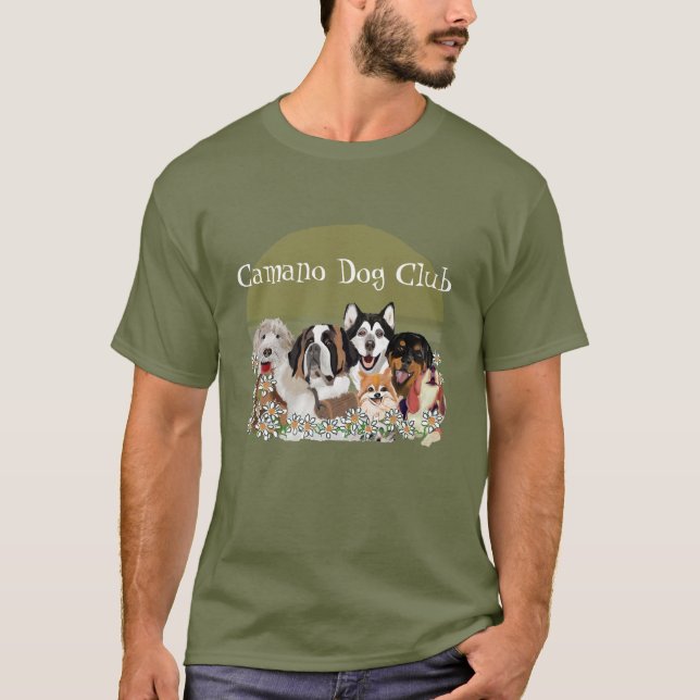 Camiseta Personalizar o Clube de Pacote de Cachorros de Tex (Frente)