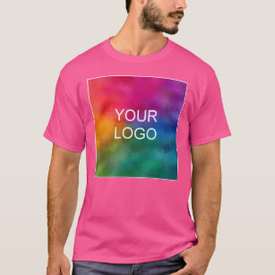 Camiseta Personalizar o logotipo de adição do Modelo cor-de