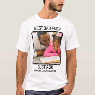 Camiseta Personalizar o melhor Pai já perguntou às crianças