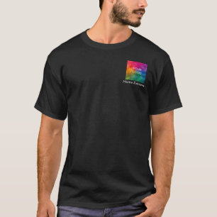 Camiseta Personalizar o nome do funcionário Modelo preto