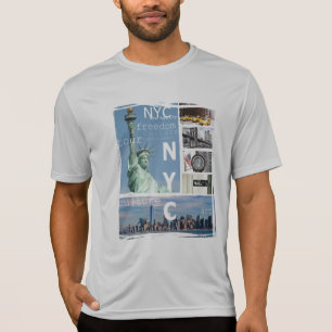 Camiseta Personalizar o Nova Iorque Manhattan Nyc Liberty