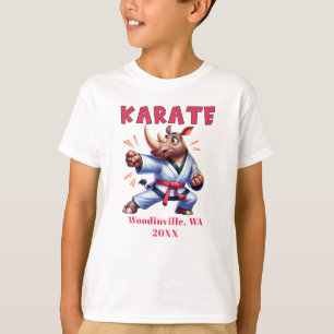 Camiseta Personalizar o profissional do Karate Nome Data