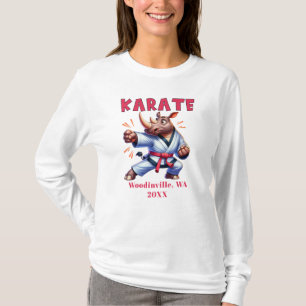 Camiseta Personalizar o profissional do Karate Nome Data