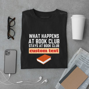 Camiseta personalizar o que acontece no Clube do Livro fica